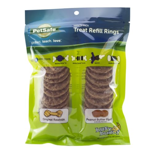 PetSafe Busy Buddy Dog Treat Rings Variety Pack, Medium, Size B, 24 Count - image 1