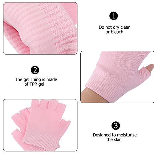 Frcolor Cotton Moisturizing Gloves, Day Night Instantly Soften Repair Eczema Dry Rough And Cracked Hands Gel Lining Infused With Essential Oils And Vitamins #TOP2