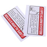 Levemolo 2 Stück Selbstklebende Auto Warnaufkleber Reflektierend Wasserfest Starke Haftung Sicherheitsaufkleber für Pkw Lkw Taxi GPS Diebstahlschutz