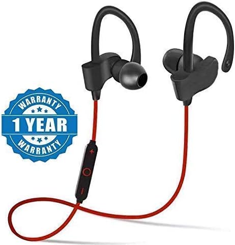 Stonx QC-10 Bluetooth Earphone Wireless Headphones for Mobile Phone Sports Stereo Jogger,Running,Gyming Bluetooth Headset Compatible with All Devices(Multicolour)