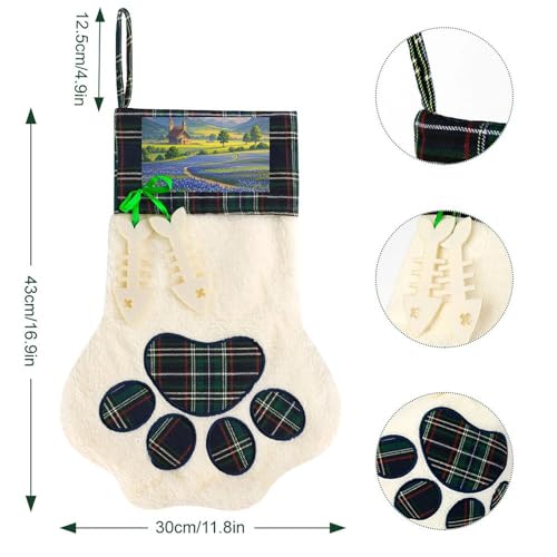 Calcetín de Navidad personalizado ideal para decoración 3