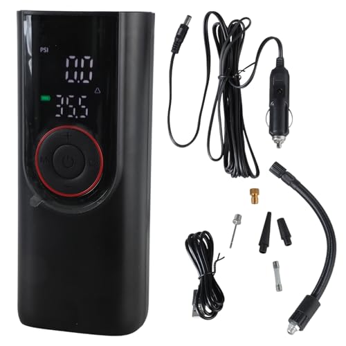 QWQJ Tire Inflator Portable Air Compressor 12V Cordless Car Tire Pumps Rechargeable Battery Powered Air Compressor