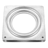 Plaque pivotante lisse : surface lisse et polie, résistante à l’usure, le pivot du siège ne se détache pas facilement et ne se raye pas, plaque de fixation du siège