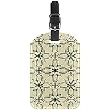  Le sac de voyage en cuir d\'unité centrale de peinture de belle fleur marque la conception personnalisée d\'étiquettes de valise