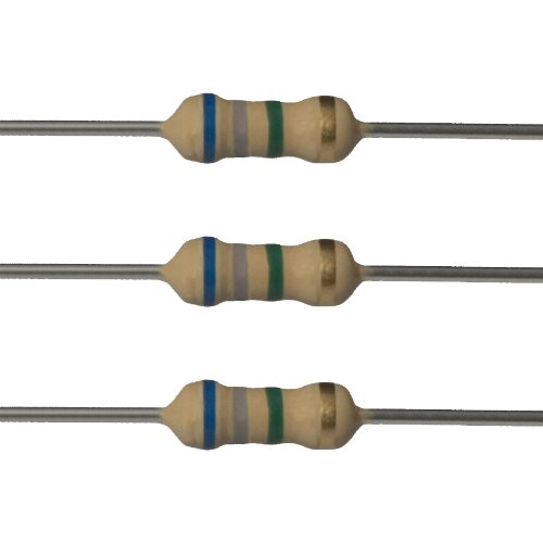 その他 OHM RRM-2800 E-Projects 100EP5126M80 6.8M Ohm Resistors, 1/2 W, 5% (Pack