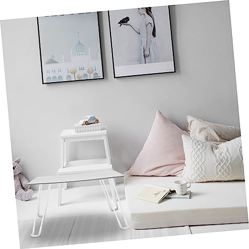 Pieds de table pliants haut de gamme UKCOCO au fini blanc minimaliste - 4