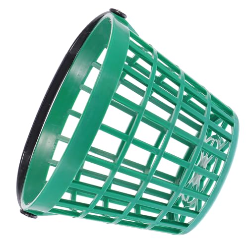 Cubo de golf verde para 25 bolas con asa para entrenamiento cómodo al aire libre
