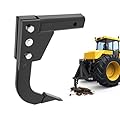 Wutist Adjustable Hitch Mounted Ripper for 2" Receivers, 3 Point Trencher Compatible with ATVs UTVs Tractors, Plough Blade in Garden Bury Pipes Sow Seeds Lawn Digging Subsoil Heavy Duty