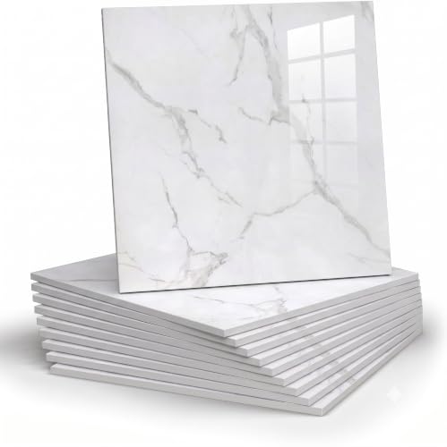 Image of WALLVEAR PE Foam Marble Wall Panel Sheet (4, Off White)