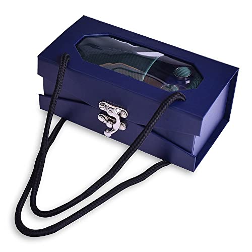 Set de corbata y pañuelo de hombre con caja miniatura 4