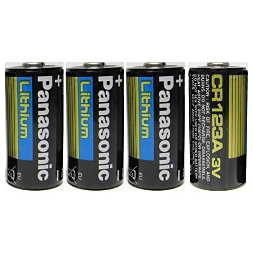 Panasonic CR123A Lithium 3V Photo Lithium Batteries (4 Pack)