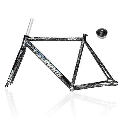 49CM 52CM 55CM Cu[LŒMAoCNt[ZbgA~700CgbNoCNt[tH[NNCbN[XF100MM R120mm BSA BB68mmt(Black-Gray,49cm)