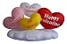 5 Foot Valentine's Inflatable Hearts & Cloud - Yard Blow Up Decoration, Romantic Valentines Gift for Couples, Idea