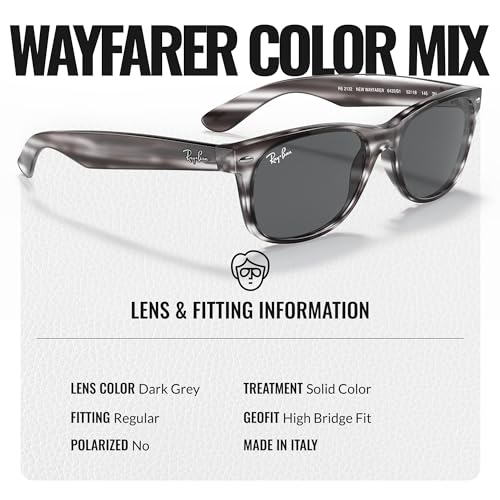 Image of Ray-Ban RB2132 NEW WAYFARER COLOR MIX Sunglasses w /Official Eyewear Kit
