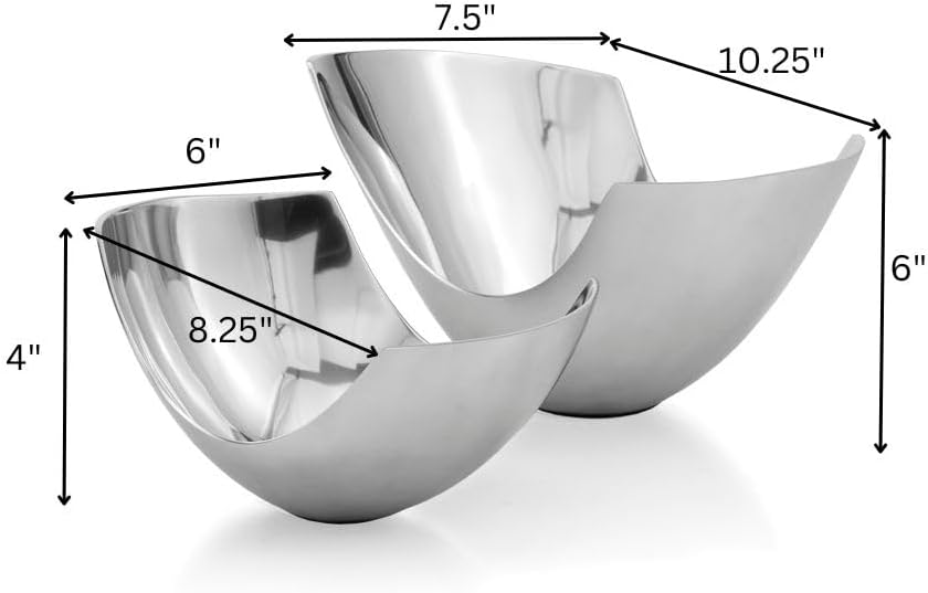 Modern Day Accents Pala Absrtact Bowls - Set of 2