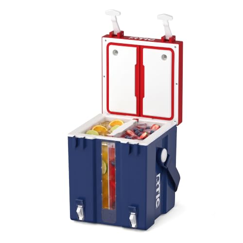 RTIC 4 Gallon Double-Time Portable Water Cooler Dispenser Jug, Patriot