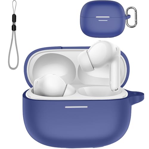 Redmi Buds 6 Pro 用 ケース カバー【YANMONGI】ワイヤレス イヤーホン 保護カバー シリコン保護ケース ーチェーン付き 充電ケースカバー 可視LEDライト 耐衝撃 落下防止 防水 防塵 指紋防止 キズ防止 全面保護 充電便利 保護ケ