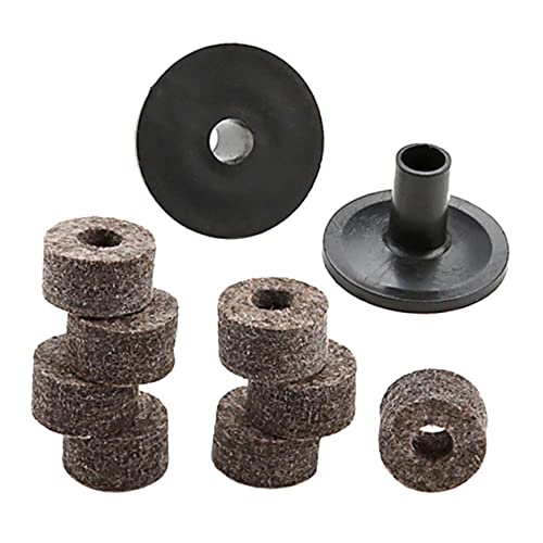 Vaguelly 4 Sets Drum Kit Accessories Plastic Grey Set Musical Instrument #TOP1