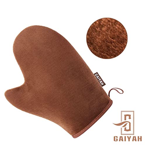 Gaiyah Self Tanning Mitt Applicator Kit, With Back Lotion Applicators For Your Back, Exfoliator Glove And Finger Face Mitt #TOP2
