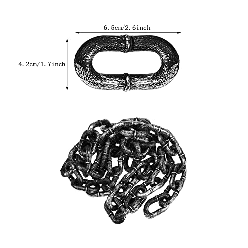 Hosfairy 5.9 Ft Halloween Chains Plastic Chains Props For Halloween Party Decoration Cosplay Accessory #TOP2