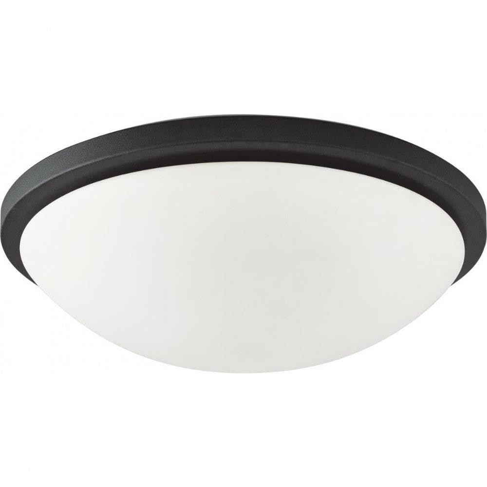 Nuvo 62/1444 Button LED Light Fixture, 17 in, Black