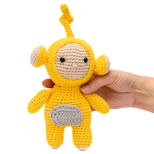 Boneco Teletubbies amarelo em amigurumi