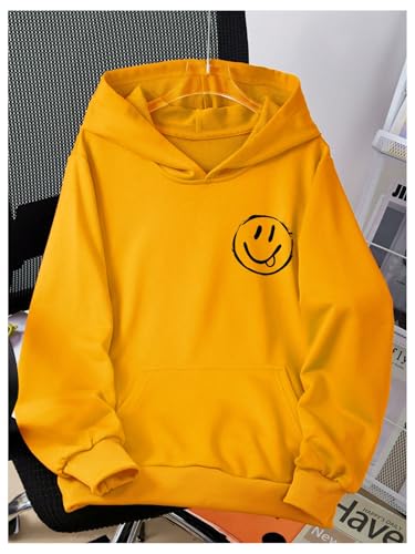 Floerns Boy's Letter Graphic Hoodie Long Sleeve Loose Pullover Sweatshirts with Pocket2