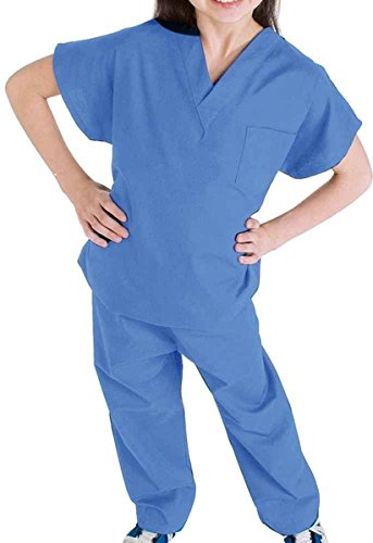 Landau Child's Scrub Set' Ceil Blue 5/6