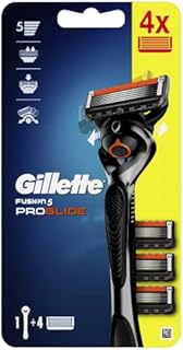 Gillette ProGlide Maszynka do Golenia dla Mężczyzn + 4 Ostrza Wymienne, z 5 Ostrzami Twardszymi niż Stal