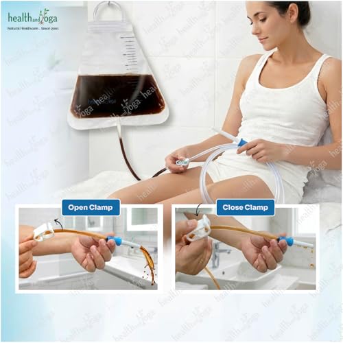 Image of Super Economical Enema Bag Kit (2 Quart) - BPA and Latex Free - Foldable and Compact - Travel Compatible (2 Pieces) (Pack of 2)