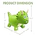 HotMax Dinosaur Bouncy Hopper Toys, Bouncy Horse for Toddlers, Inflatable Ride on Bouncy Animals, Bouncing Triceratops for Kids, Birthday Gift for 18 Months 2 3 4 Year Old Boy or Girl(Green)