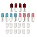 Lurrose 12pcs Clear Mini Lip Gloss Tube Capsule Shaped Empty Lip Balm Containers for Lipstick Samples