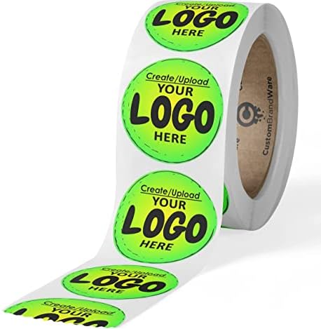 Build Your Own Stickers/Labels - Any Design + Logo- Personalize Your own Business Stickers- 50+ Roll - Multi Shapes, Sizes, Backgrounds, Text Stickers - Gloss/Matte Labels (2 inch Circle)
