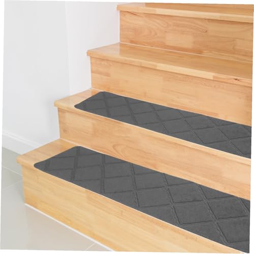 Alfombra de escalera autoadhesiva interior para dar seguridad a los niños en peldaños de madera 7