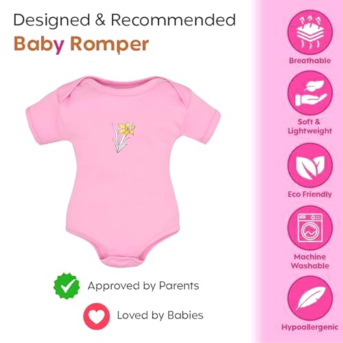 Image of VParents Rompers for New Born Baby Girl & Boy (Pack of 3), 100% Cotton Half Sleeve Romper /Bodysuit /Jumpsuit /Onesies /Sleepsuit For Infants & Toddlers, Comfortable Daily Wear Clothes For Babies