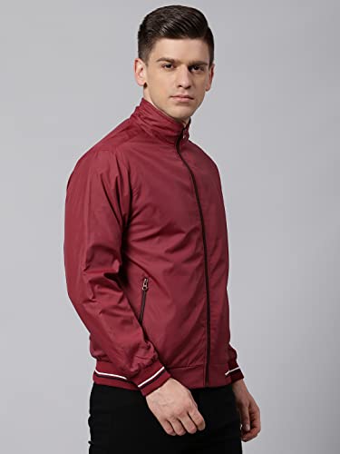 Image of Dennis Lingo Polyester Regular Fit Full Sleeves Men's Panelled Shell Jacket with 2 Pockets - Lightweight Casual Winterwear for Men