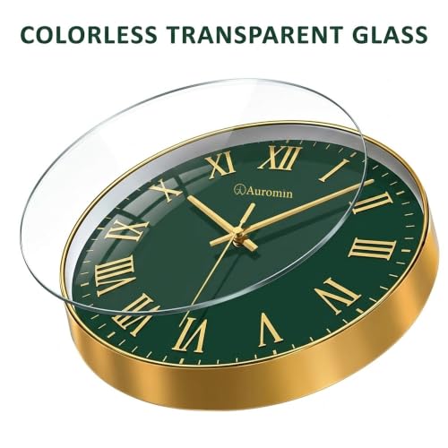 Image of Auromin Modern Stylish Wall Clock for Living Room, Bedroom | Unique Analog Wall Watch for Kitchen, Office, Hall | Elegant Decorative Wall Clock for Home Interior Decoration and Wall Accessories Use