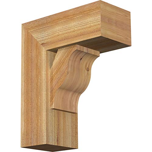 Ekena Millwork BKT0806X22X34FST05SDF �t�@���X�g���u���b�N�X���[�X�u���P�b�g 18"D x 22"H Rustic Wood Bracket BKT0806X18X22FST05RWR 1