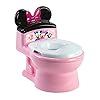 The first years disney minnie mouse potty training toilet and toddler toilet seat toilet training potty with fun flushing and cheering soundspink  urban country home decor