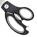 SYCAMOR Salad Scissors Kitchen Scissors Cooking Shears for Meat Herbs Homegarden Cooking Tools Accessories (Black)
