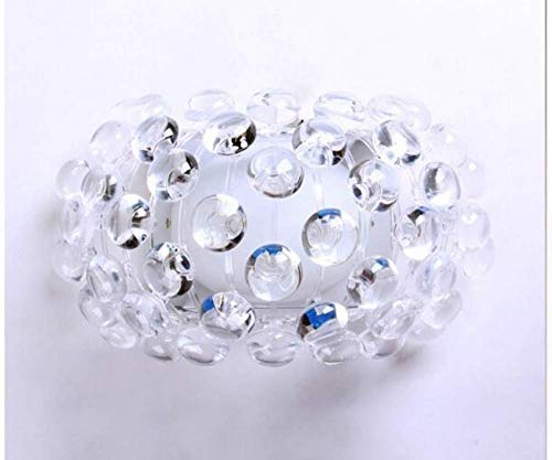 Luces de Lavado de Pared para el Hogar Lámparas Luces Focos Iluminación Luces de Pared de Cuentas de Cristal de Iones de Acrílico para Dormitorio Apliques de Caboche de Sudor Zeus, JTD