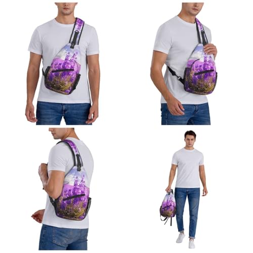 Bolso tipo bandolera unisex negro para viaje miniatura 6