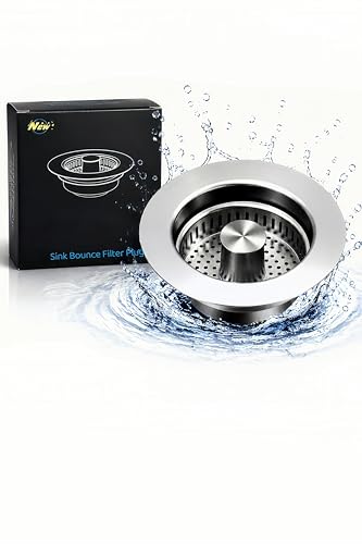 Makeforu 1PC 3-in-1 Kitchen Sink Strainer...