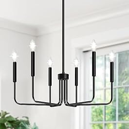 Black Chandelier, 6-Light...