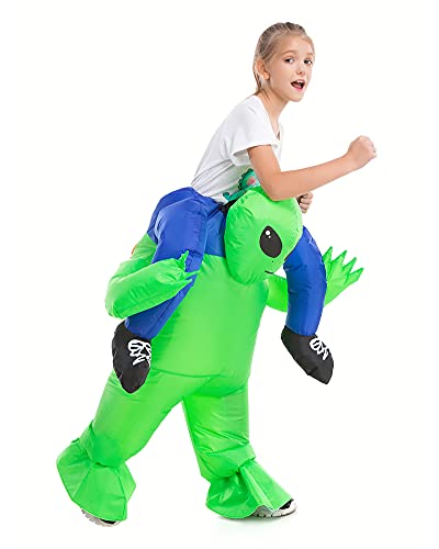 Disfraz inflable de niño extraterrestre piggy back miniatura 2
