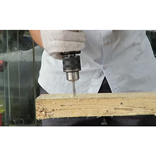 Tiffasha Akku-Bohrhammer, 1200 U/min 3/8" (10 mm) Pneumatischer Metallbohrer mit geradem Schaft, einstellbare Geschwindigkeit mit Dreibackenfutter und bidirektionaler Drehung KP-555A – Bild 3