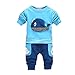 PanDaDa Baby Boys Striped T-shirt Tops Red Pants Outfits Sets Casual 2pcs Summer