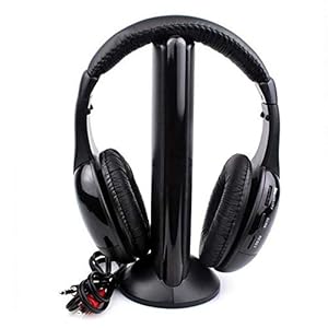 5 in 1 Hi-Fi Wireless Headphones Kabellose Fernseher Funkkopfhörer mit Kabel Funkkopfhörer Digitale Kopfhörer mit 2.4GHz…