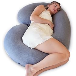 Almohada Para Dormir Boca Abajo Embarazada Pharmedoc Almohada Embarazada - Sleep Confort Almohada, Almohada Antidolores en Forma de C Gris y Soporte para la Maternidad - Soporte para la Espalda, Caderas y Vientre para Mujeres Embarazadas