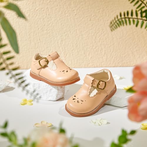 Image of PHIRAMIN Toddler Girl Mary Jane Dress Shoes-Little Girl School Uniform Shoes for Wedding Party